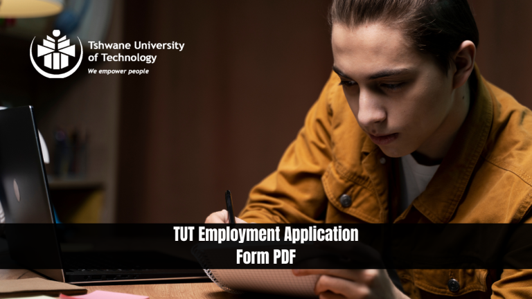 TUT Employment Application Form PDF